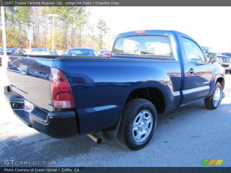 Indigo Ink Pearl / Graphite Gray 2007 Toyota Tacoma Regular Cab