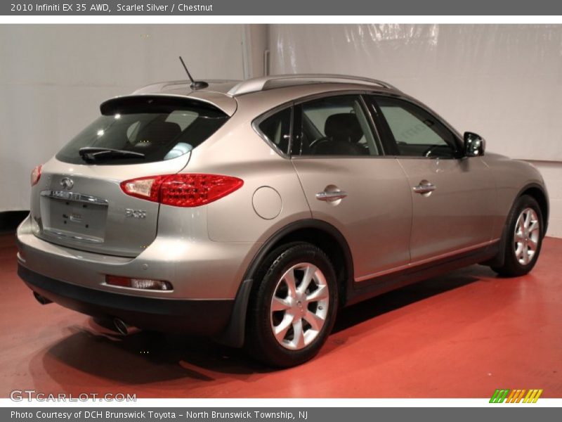 Scarlet Silver / Chestnut 2010 Infiniti EX 35 AWD