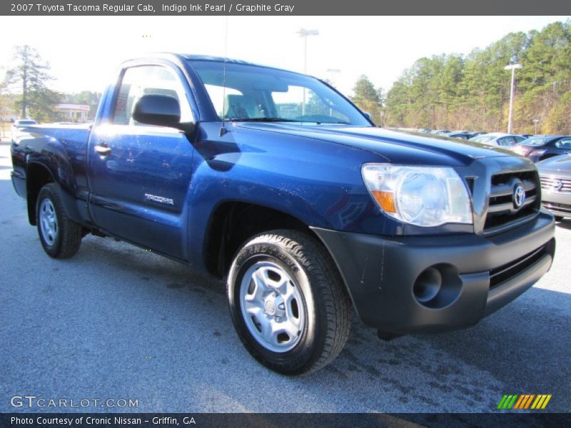 Indigo Ink Pearl / Graphite Gray 2007 Toyota Tacoma Regular Cab