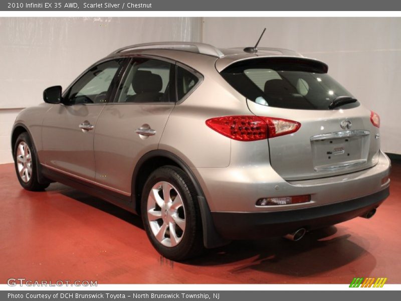 Scarlet Silver / Chestnut 2010 Infiniti EX 35 AWD