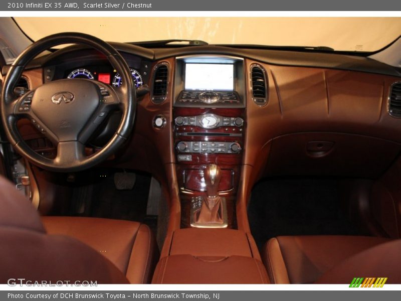 Scarlet Silver / Chestnut 2010 Infiniti EX 35 AWD