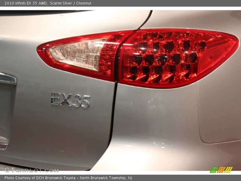 Scarlet Silver / Chestnut 2010 Infiniti EX 35 AWD