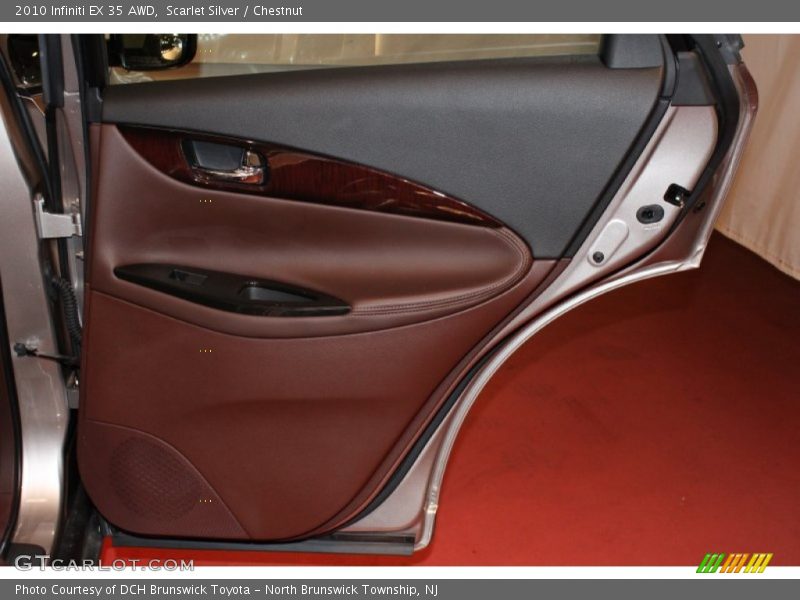 Scarlet Silver / Chestnut 2010 Infiniti EX 35 AWD