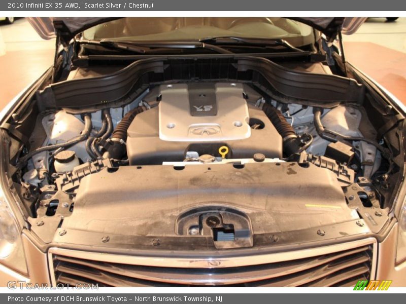 Scarlet Silver / Chestnut 2010 Infiniti EX 35 AWD