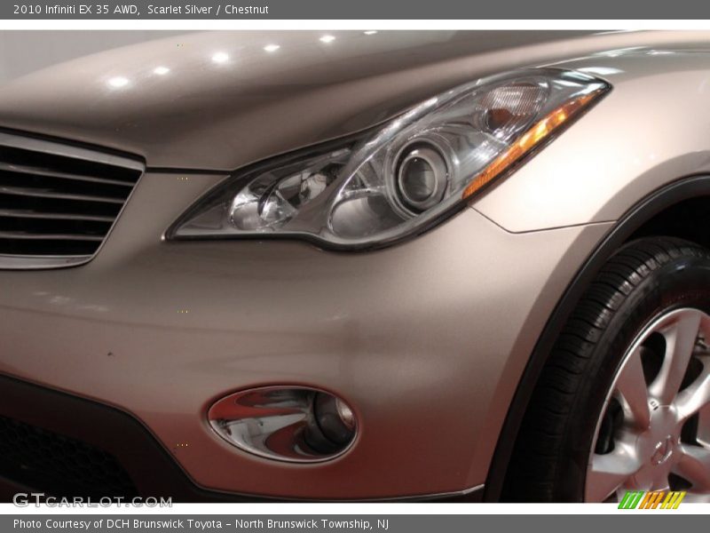 Scarlet Silver / Chestnut 2010 Infiniti EX 35 AWD