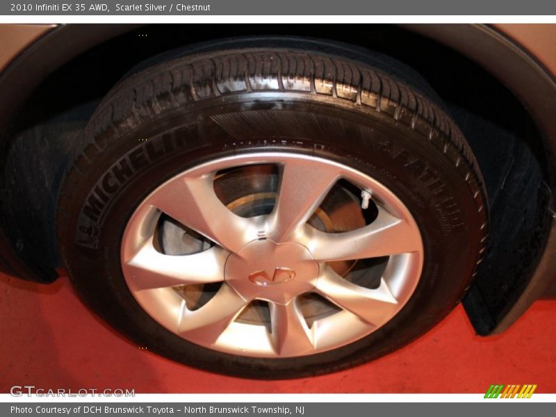Scarlet Silver / Chestnut 2010 Infiniti EX 35 AWD
