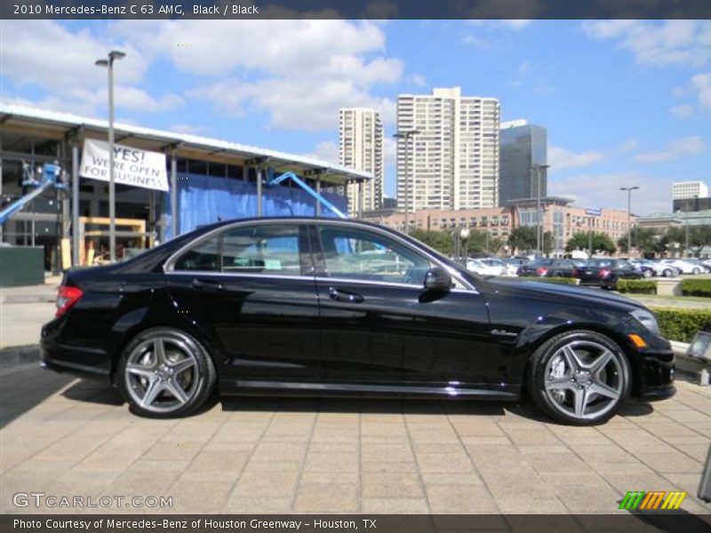 Black / Black 2010 Mercedes-Benz C 63 AMG