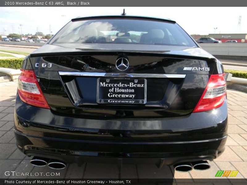 Black / Black 2010 Mercedes-Benz C 63 AMG