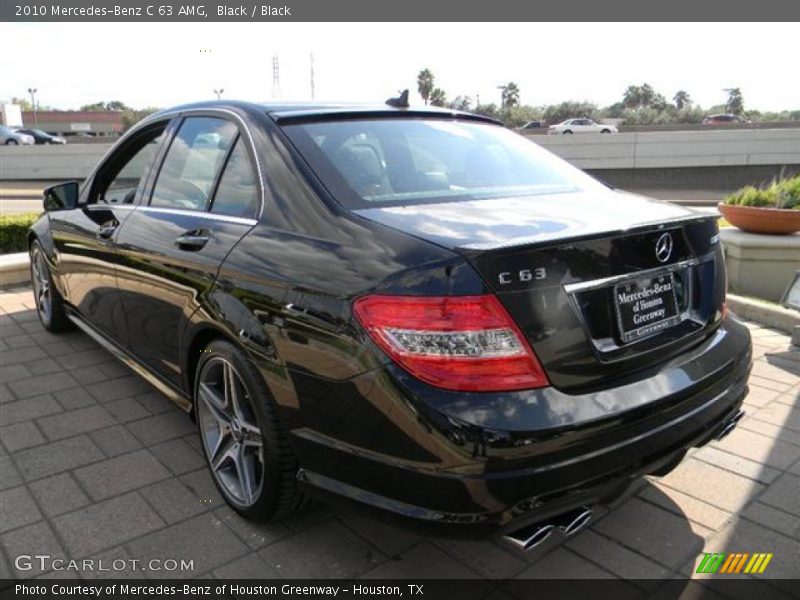 Black / Black 2010 Mercedes-Benz C 63 AMG