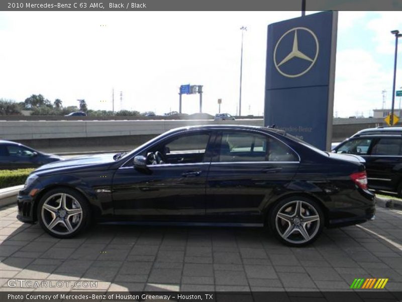 Black / Black 2010 Mercedes-Benz C 63 AMG