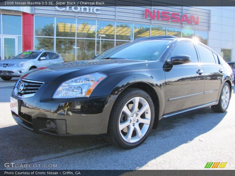 Super Black / Charcoal Black 2008 Nissan Maxima 3.5 SE