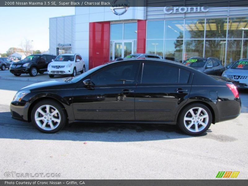 Super Black / Charcoal Black 2008 Nissan Maxima 3.5 SE