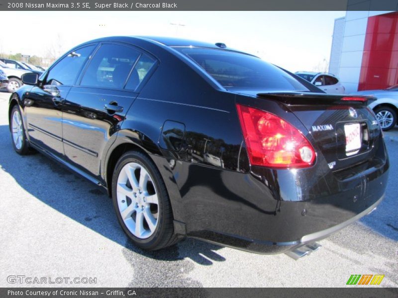 Super Black / Charcoal Black 2008 Nissan Maxima 3.5 SE
