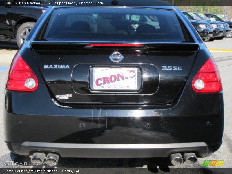 Super Black / Charcoal Black 2008 Nissan Maxima 3.5 SE