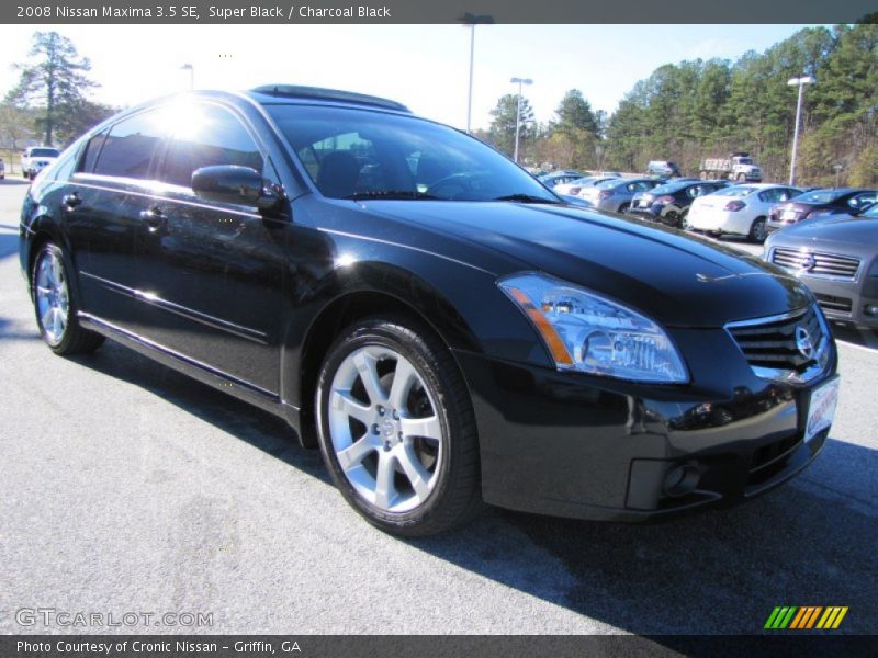 Super Black / Charcoal Black 2008 Nissan Maxima 3.5 SE