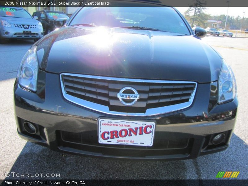 Super Black / Charcoal Black 2008 Nissan Maxima 3.5 SE