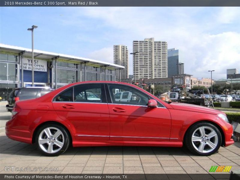 Mars Red / Black 2010 Mercedes-Benz C 300 Sport