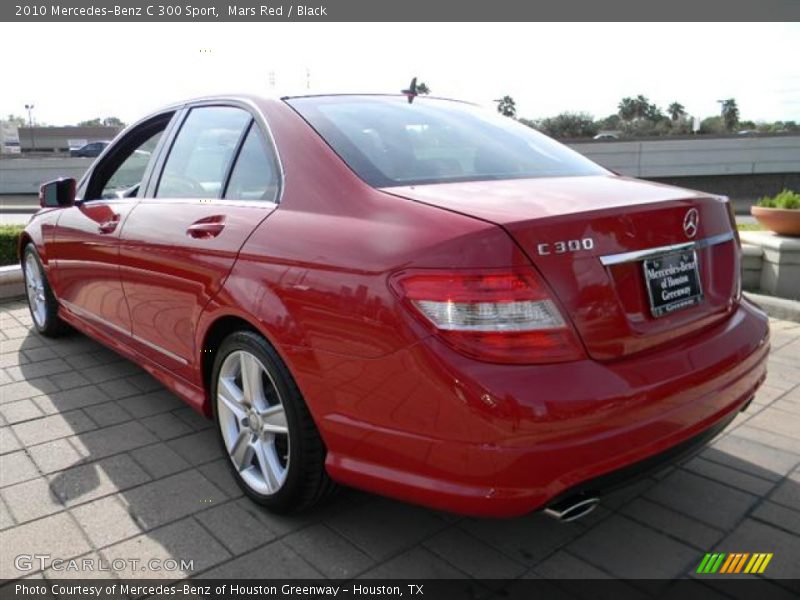 Mars Red / Black 2010 Mercedes-Benz C 300 Sport