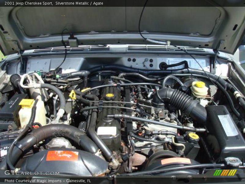 Silverstone Metallic / Agate 2001 Jeep Cherokee Sport