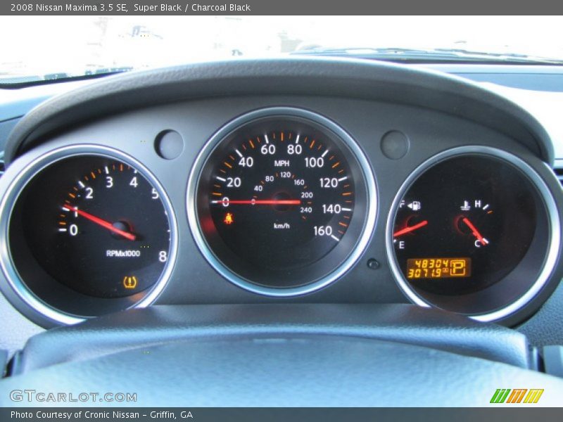 Super Black / Charcoal Black 2008 Nissan Maxima 3.5 SE