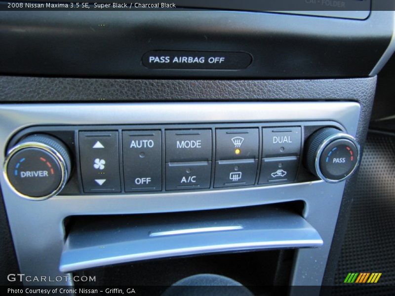 Super Black / Charcoal Black 2008 Nissan Maxima 3.5 SE