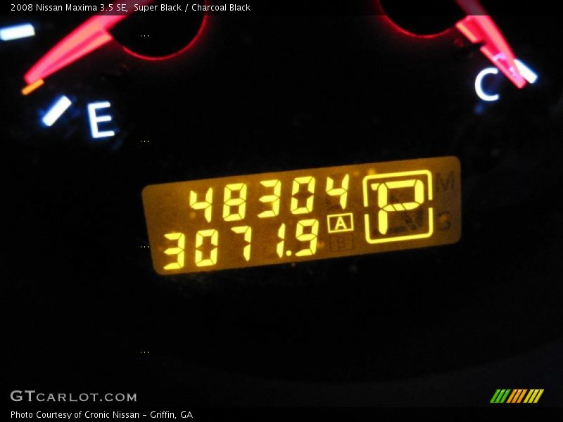 Super Black / Charcoal Black 2008 Nissan Maxima 3.5 SE