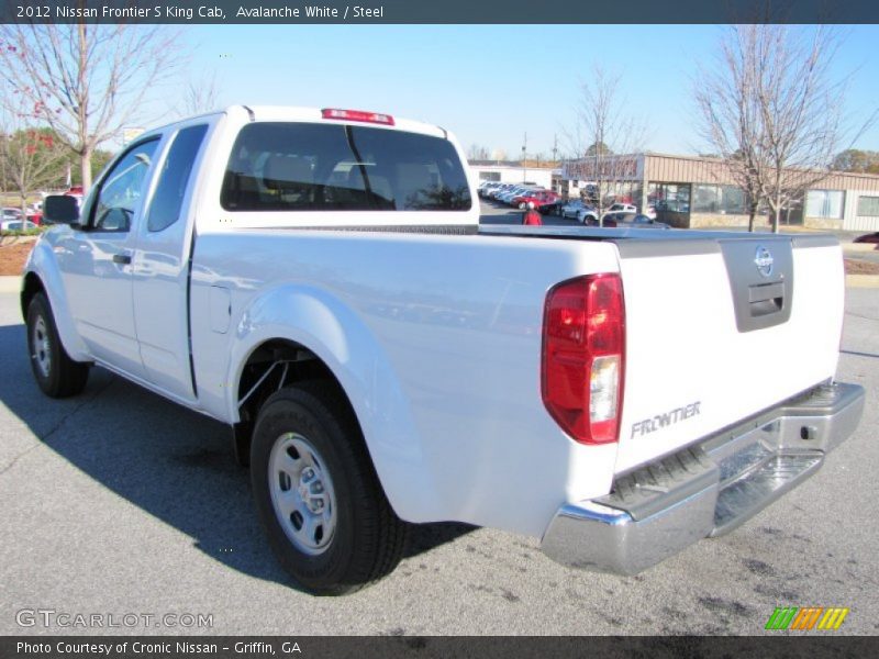 Avalanche White / Steel 2012 Nissan Frontier S King Cab