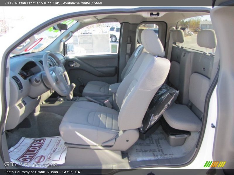 Avalanche White / Steel 2012 Nissan Frontier S King Cab