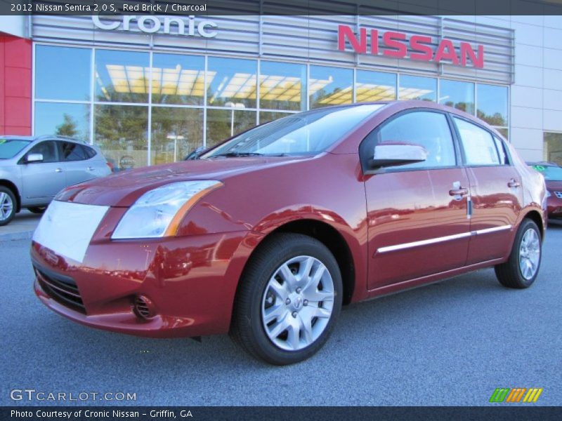 Red Brick / Charcoal 2012 Nissan Sentra 2.0 S
