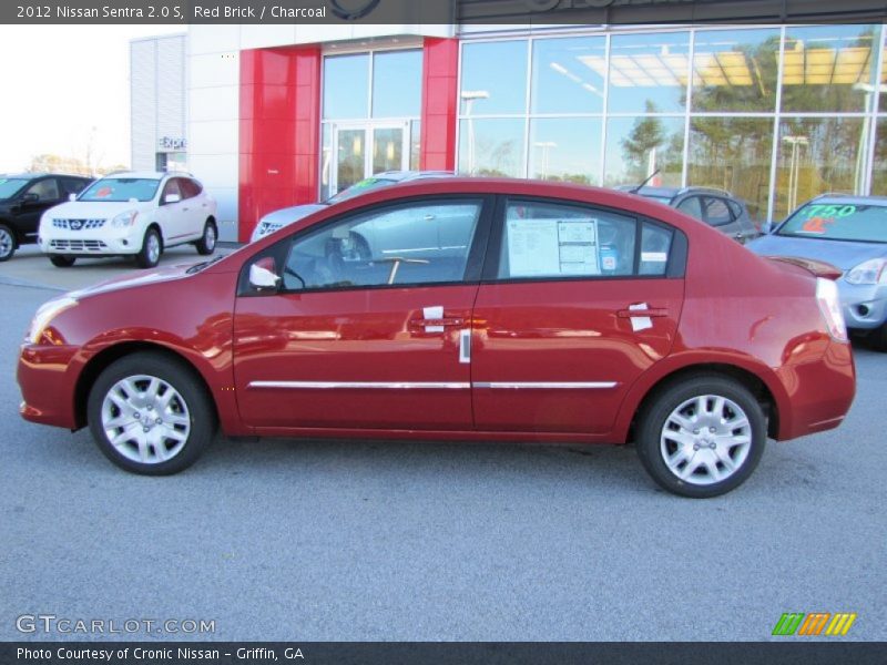 Red Brick / Charcoal 2012 Nissan Sentra 2.0 S