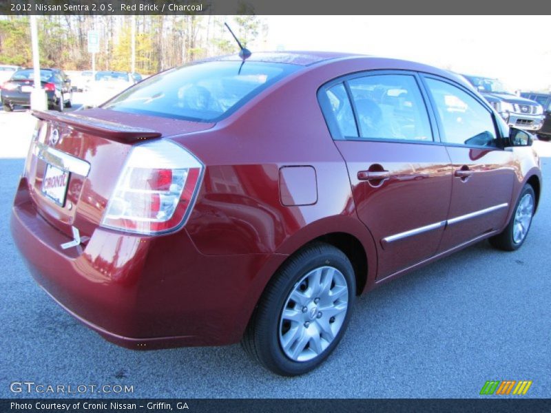 Red Brick / Charcoal 2012 Nissan Sentra 2.0 S