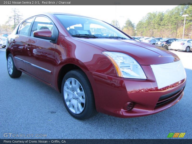 Red Brick / Charcoal 2012 Nissan Sentra 2.0 S
