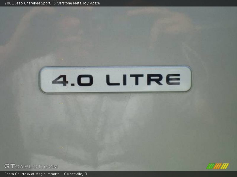 Silverstone Metallic / Agate 2001 Jeep Cherokee Sport