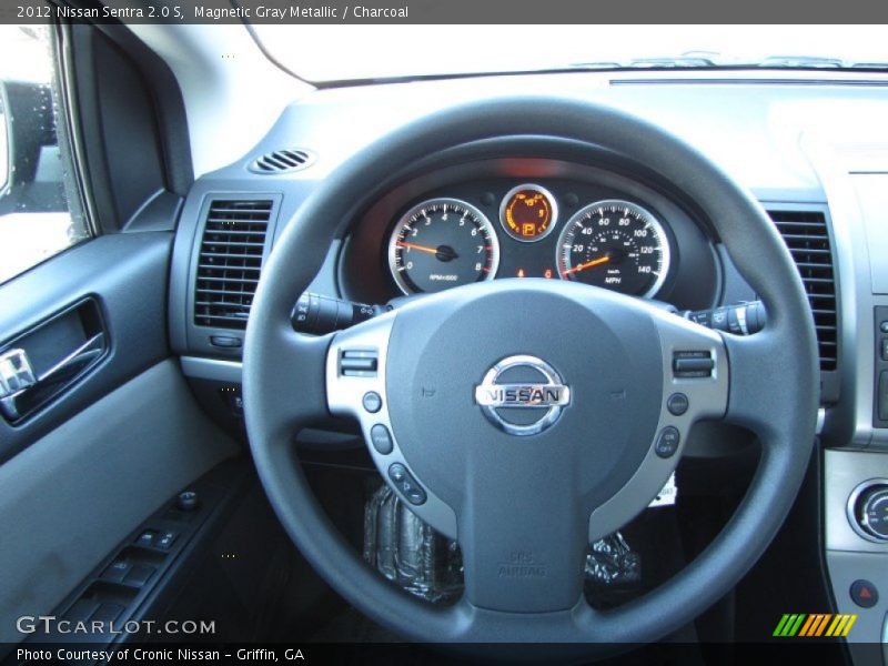 Magnetic Gray Metallic / Charcoal 2012 Nissan Sentra 2.0 S