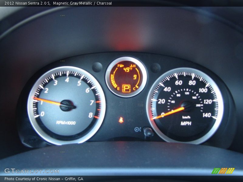 Magnetic Gray Metallic / Charcoal 2012 Nissan Sentra 2.0 S