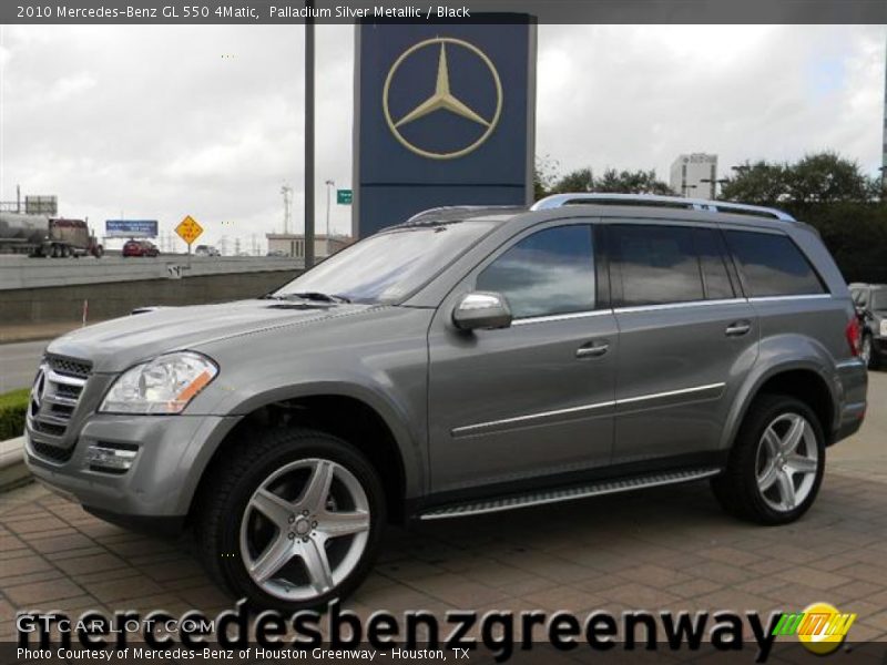 Palladium Silver Metallic / Black 2010 Mercedes-Benz GL 550 4Matic