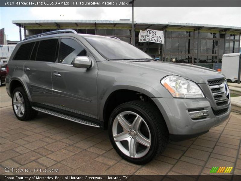 Palladium Silver Metallic / Black 2010 Mercedes-Benz GL 550 4Matic