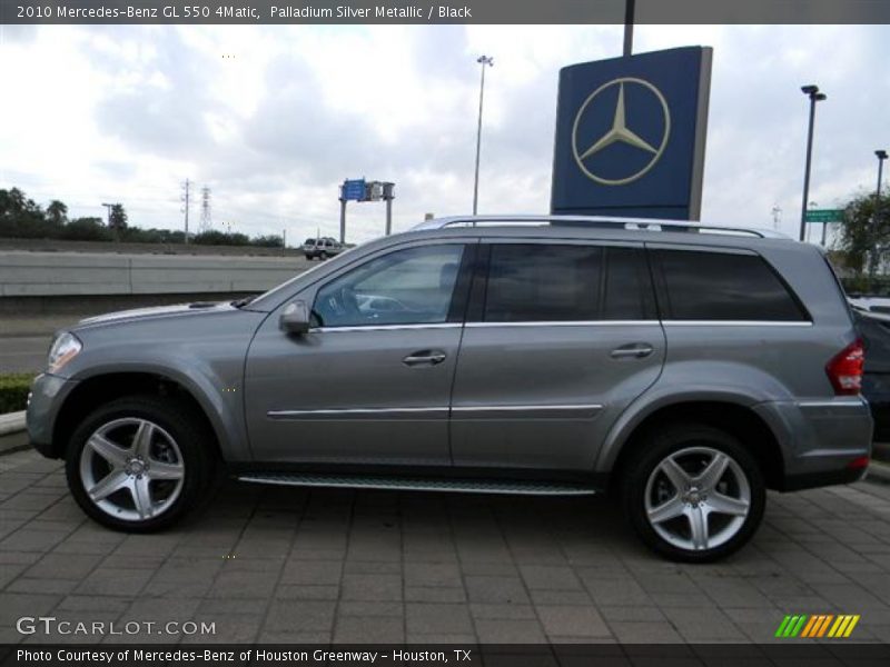 Palladium Silver Metallic / Black 2010 Mercedes-Benz GL 550 4Matic