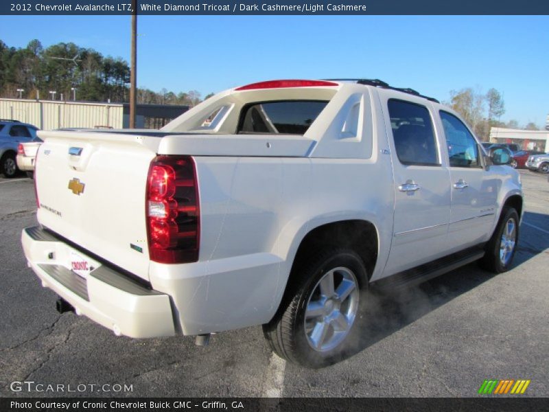 White Diamond Tricoat / Dark Cashmere/Light Cashmere 2012 Chevrolet Avalanche LTZ