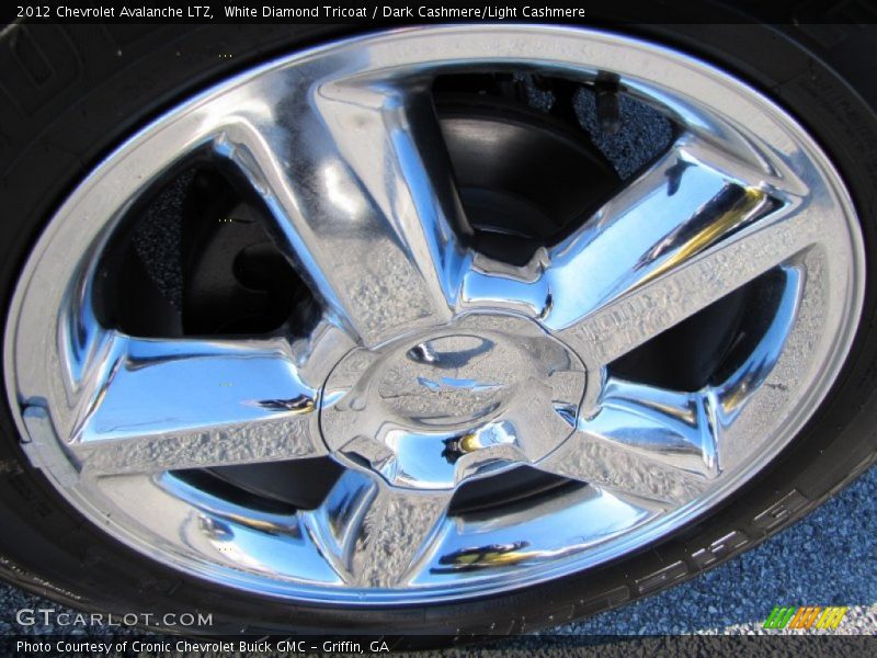 White Diamond Tricoat / Dark Cashmere/Light Cashmere 2012 Chevrolet Avalanche LTZ