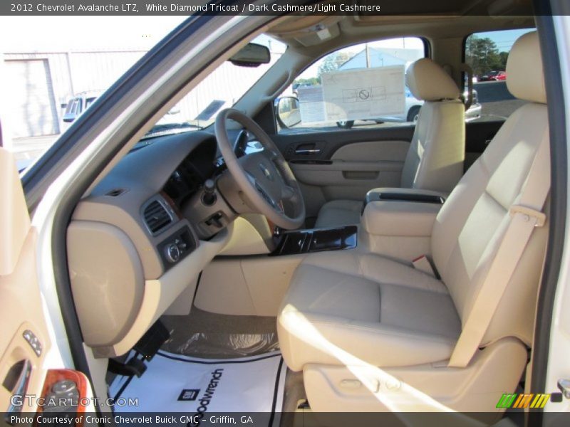 White Diamond Tricoat / Dark Cashmere/Light Cashmere 2012 Chevrolet Avalanche LTZ