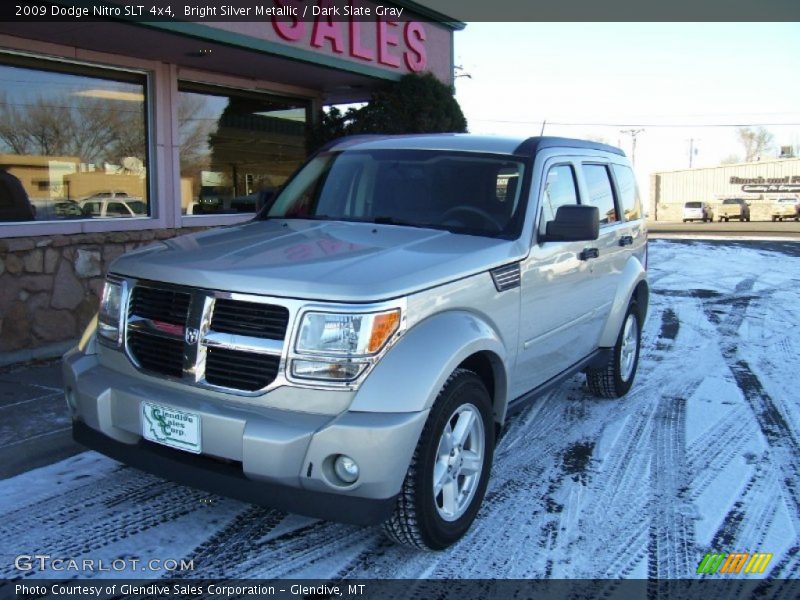 Bright Silver Metallic / Dark Slate Gray 2009 Dodge Nitro SLT 4x4