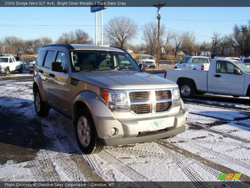 Bright Silver Metallic / Dark Slate Gray 2009 Dodge Nitro SLT 4x4