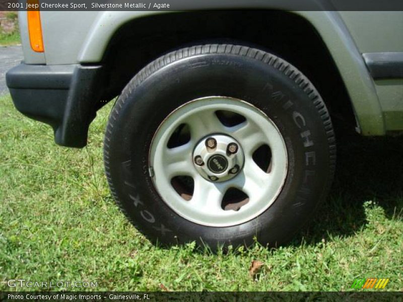 Silverstone Metallic / Agate 2001 Jeep Cherokee Sport