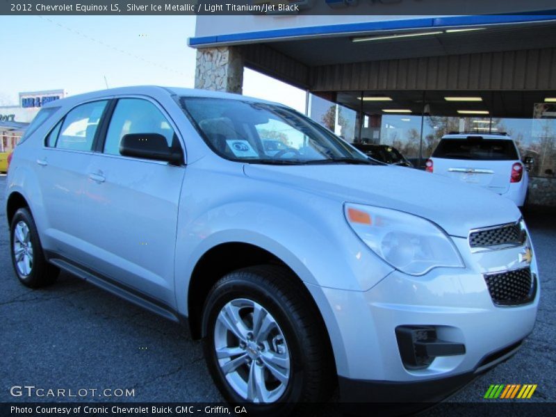 Silver Ice Metallic / Light Titanium/Jet Black 2012 Chevrolet Equinox LS