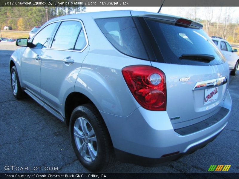 Silver Ice Metallic / Light Titanium/Jet Black 2012 Chevrolet Equinox LS
