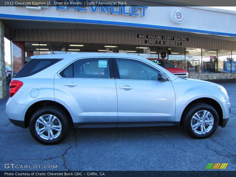 Silver Ice Metallic / Light Titanium/Jet Black 2012 Chevrolet Equinox LS