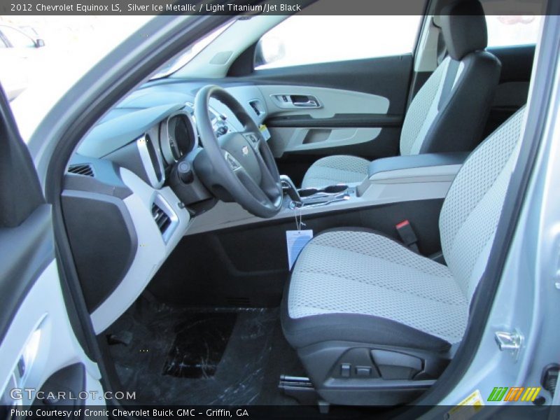 Silver Ice Metallic / Light Titanium/Jet Black 2012 Chevrolet Equinox LS