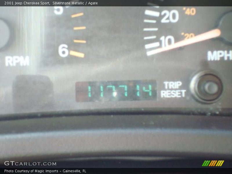 Silverstone Metallic / Agate 2001 Jeep Cherokee Sport