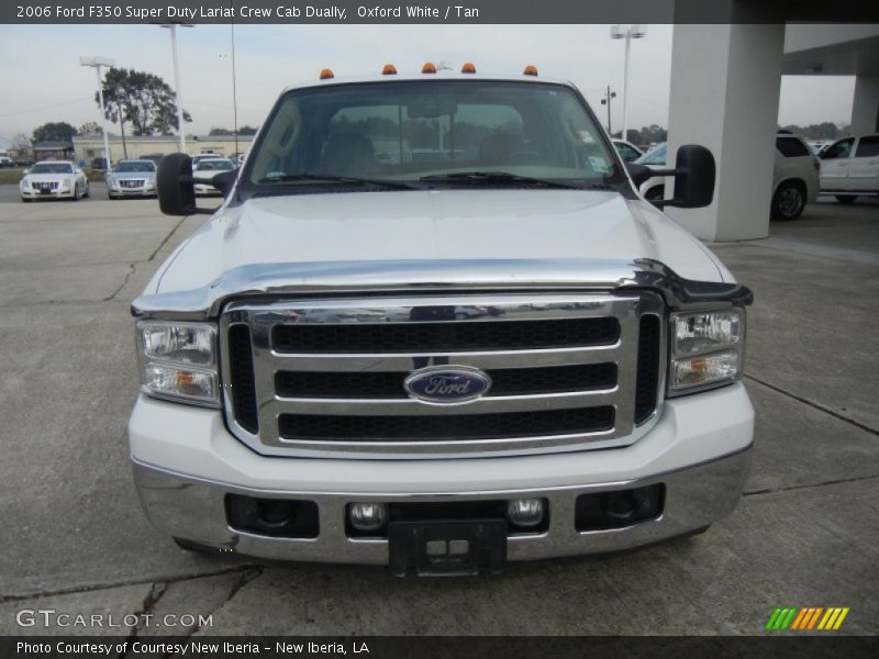 Oxford White / Tan 2006 Ford F350 Super Duty Lariat Crew Cab Dually